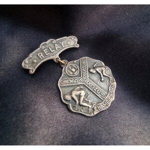 Rare Find 1927 Chicago Playground Council Championship Relay Sport Medal Award M